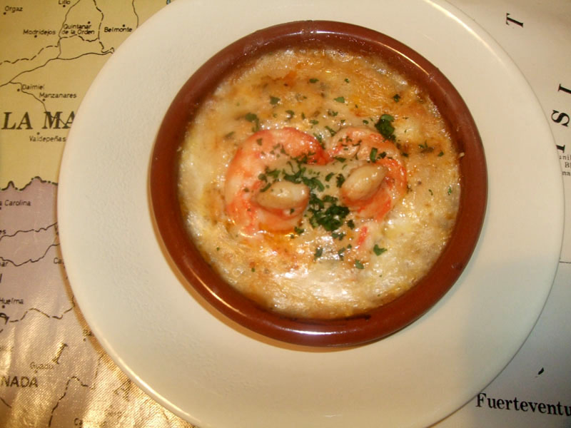 Gratin de gambas