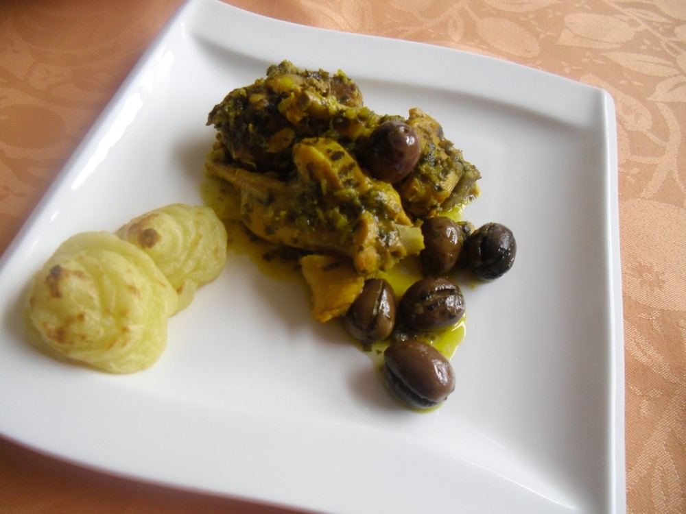 Lapin aux olives au safran